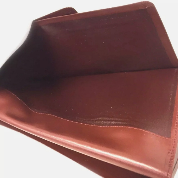 MUST DE CARTIER BORDEAUX LONG BIFOLD WALLET A2396 - Picture 10 of 13